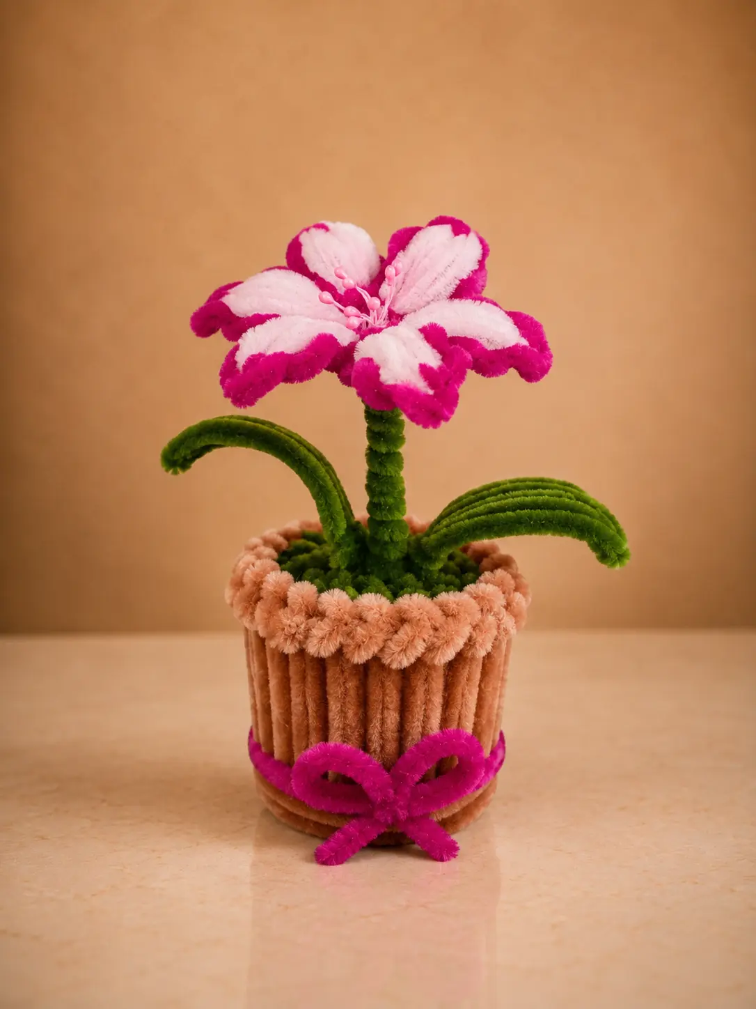 Maceta Lilys Rosa Oscuros